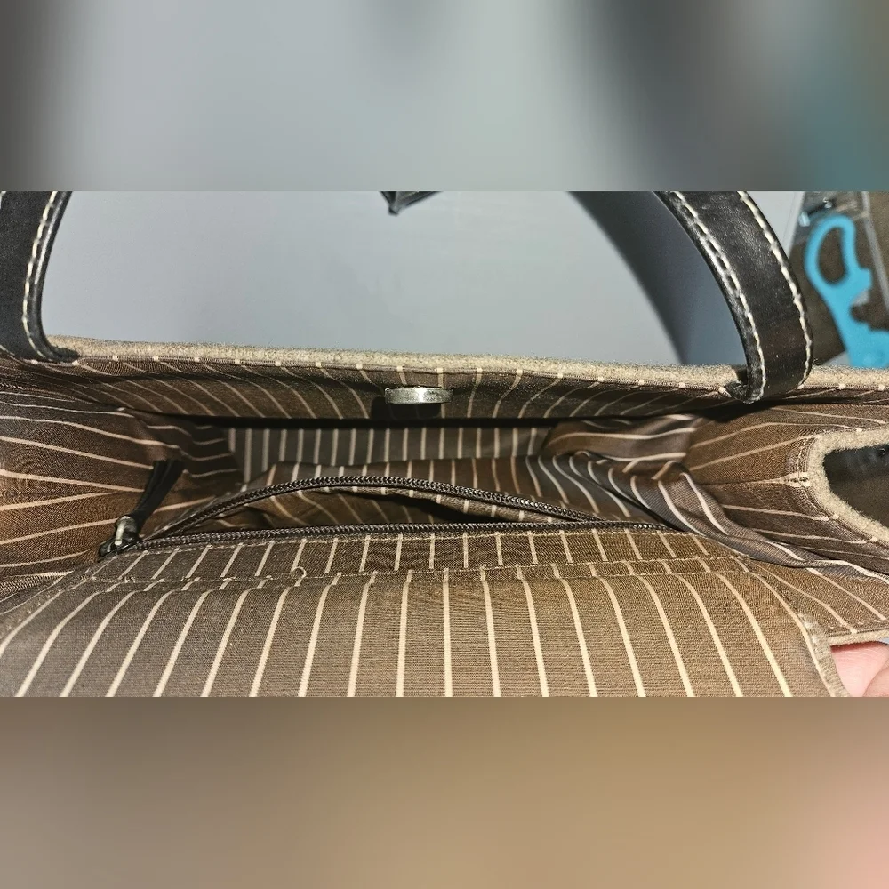 Vintage Kate Spade New York Tote Bag – Wool & Leather Trim, EUC - Picture 7 of 10